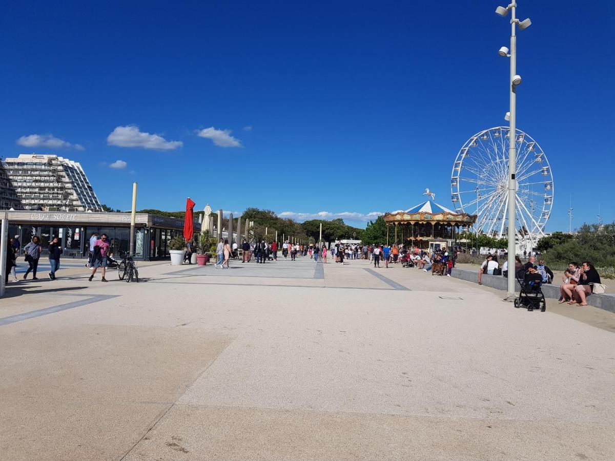 Corail Studio - 2Min Plage Centre Ville - Clim - Wifi - Parking Prive - Ideal Famille - La Grande Motte Exteriör bild